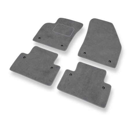 Tapis de Sol Velours adapté pour Volvo C70 II (2006-2014) - Premium tapis de voiture - gris