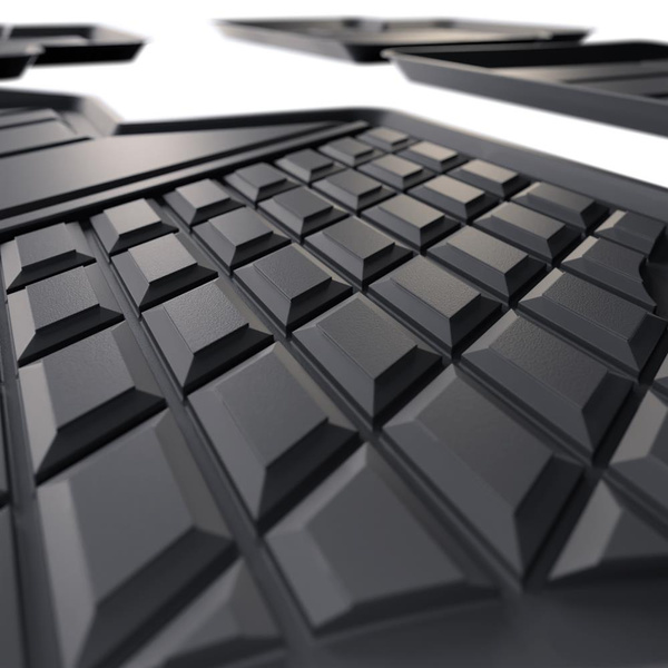 Tapis de sol en TPE adapté pour Hyundai i30 III Hayon (2017-....) - tapis de voiture - noir