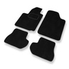 Tapis de Sol Velours adapté pour Citroen C2 Hayon (2003-2010) - Premium tapis de voiture - noir