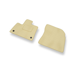 Tapis de Sol Velours adapté pour Citroen Berlingo III Van (2019-....) - Premium tapis de voiture - beige