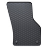 Tapis de sol en caoutchouc adapté pour Cupra Leon Hayon, Sportstourer (2020-....) - tapis de voiture - noir - 2 pcs.