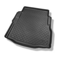 Tapis de coffre adapté pour Jaguar XF X260 Berline (09.2015-....) - bac de coffre - protection de coffre voiture - avec roue de secours à usage temporaire