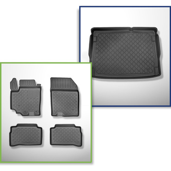 Kit tapis de coffre et tapis de voiture TPE pour: Suzuki Vitara SUV (03.2015-201