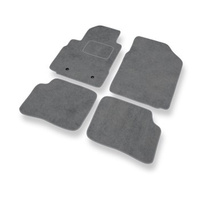 Tapis de Sol Velours adapté pour Toyota Yaris I (5 portes) (1999-2005) - Premium tapis de voiture - gris