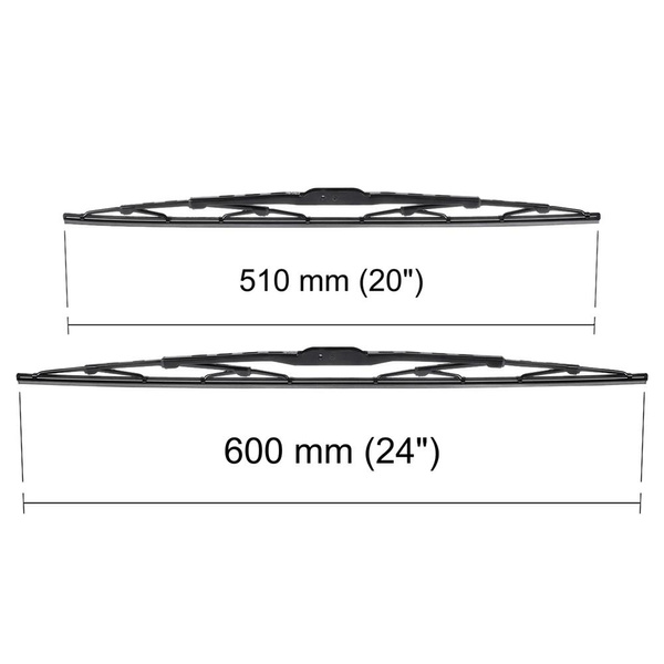 Balais d'essuie-glace de pare-brise adaptés pour Hyundai H-1 II Van (03.2008-2018) - balais standard