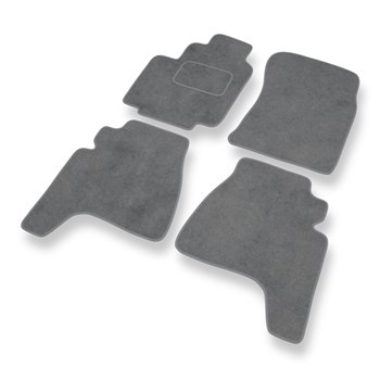 Tapis de Sol Velours adapté pour Daewoo Musso (1995-2005) - Premium tapis de voiture - gris