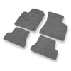 Tapis de Sol Velours adapté pour Audi TT I 8N Coupé, Roadster (1998-2006) - Premium tapis de voiture - gris