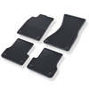 Tapis de sol en caoutchouc adapté pour Audi A6 C7 (2011-2017) - tapis de voiture - noir