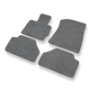 Tapis de Sol Velours adapté pour BMW X3 II F25 SAV (2010-2017) - Premium tapis de voiture - gris