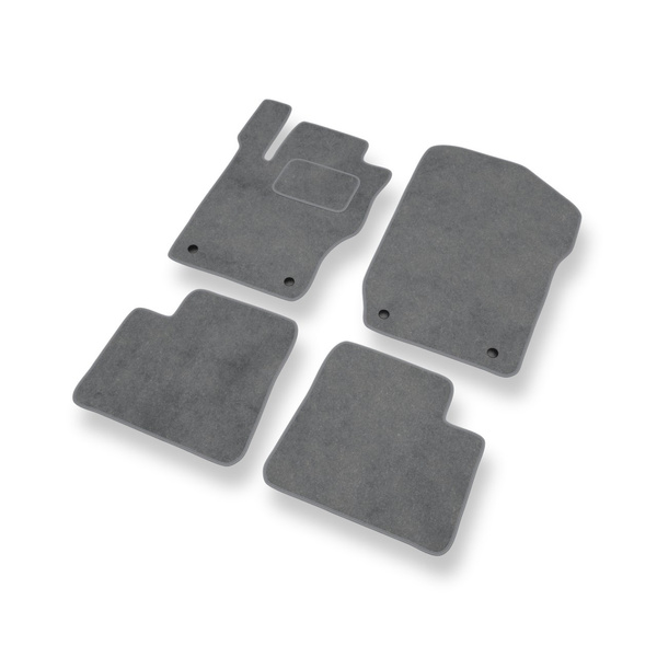 Tapis de Sol Velours adapté pour Mercedes-Benz Classe M W164 SUV (2005-2011) - Premium tapis de voiture - gris