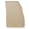 Tapis de sol en caoutchouc adapté pour Opel Insignia I (2008-2017) - tapis de voiture - beige
