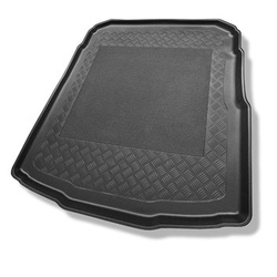 Tapis de coffre adapté pour Volkswagen Passat B8 Berline (12.2014-12.2021) - bac de coffre - protection de coffre voiture - coffre inférieur ; avec roue de secours à usage temporaire ou kit de réparation
