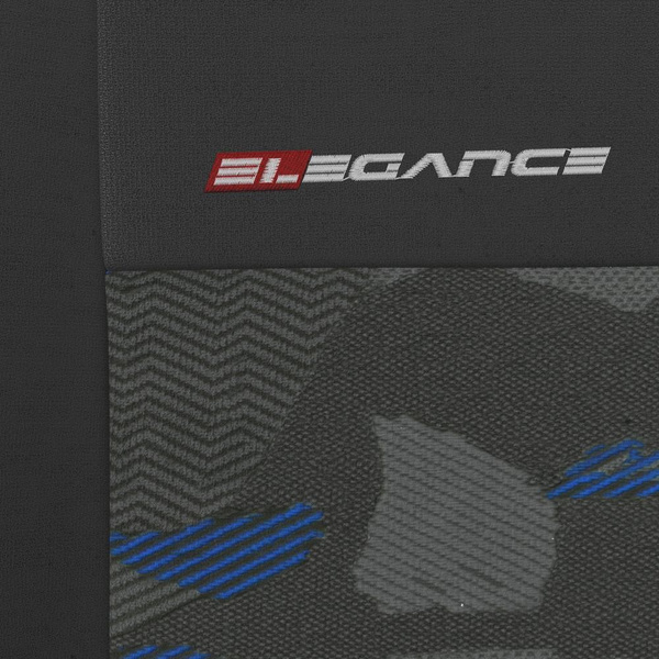 Housses de siège avant adaptées pour Peugeot 2008 I, II (2013-....) - housse siege voiture universelles - couverture siege conducteur - 2UNE-BL