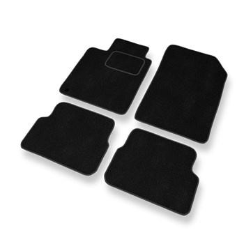 Tapis de Sol Velours adapté pour Renault Laguna III (2007-2015) - Premium tapis de voiture - noir