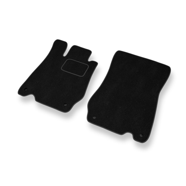 Tapis de Sol Velours adapté pour Mercedes-Benz SL R230 Roadster (2002-2012) - Premium tapis de voiture - noir