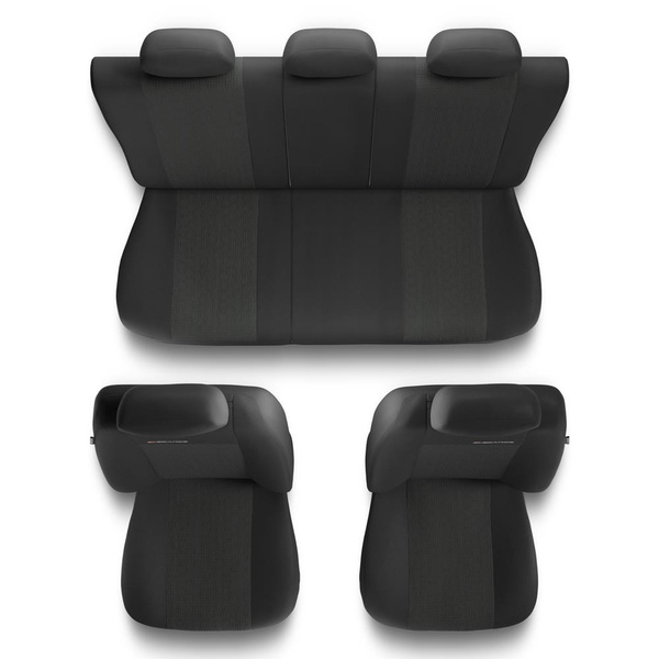 Housses de siège adaptées pour Mazda 5 I, II, III (2005-2015) - housse siege voiture universelles - couverture siege - UNE-1