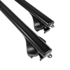 Barres de toit en aluminium adapté pour Volvo XC60 SUV (2017-....) - Porte-Bagages de Voiture noir - rails intégrés