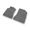 Tapis de Sol Velours adapté pour Ford Mustang VI Coupé, Cabriolet (2014-2023) - Premium tapis de voiture - gris