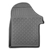 Tapis de sol en TPE adapté pour Mercedes-Benz Vito W447 Van (10.2014-....) - toutes les versions d'équipement; sans la troisième rangée de sièges - tapis de voiture - noir