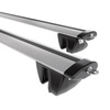 Barres de toit en aluminium adapté pour Alfa Romeo 159 Sportwagon (2005-2012) - Porte-Bagages de Voiture argent - rails