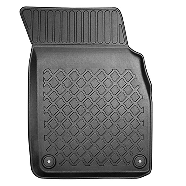 Tapis de sol en TPE adapté pour Audi Q8 4M SUV (07.2018-....) - sans la troisième rangée de sièges - tapis de voiture - noir