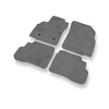 Tapis de Sol Velours adapté pour Opel Karl (2015-2019) - Premium tapis de voiture - gris