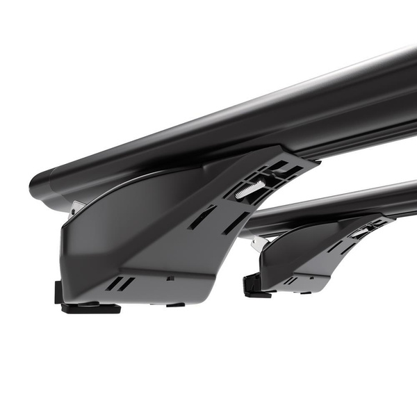 Barres de toit en aluminium adapté pour BMW X6 F16 SAC (2015-2019) - Porte-Bagages de Voiture noir - rails intégrés