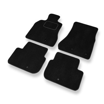 Tapis de Sol Velours adapté pour Lexus GS II (1997-2004) - Premium tapis de voiture - noir