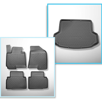 Kit tapis de coffre et tapis de voiture TPE PREMIUM pour: Hyundai ix35 SUV (2010-06.2015)