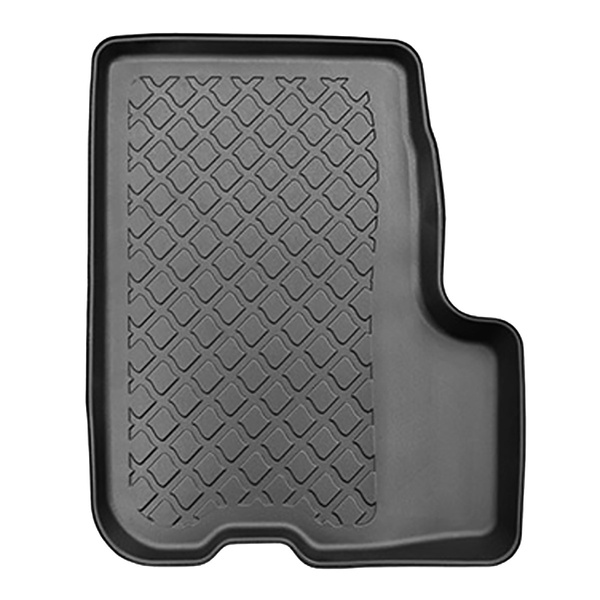 Tapis de sol en TPE adapté pour Dacia Logan II MCV Monospace (09.2013-....) - 5 sièges - tapis de voiture - noir