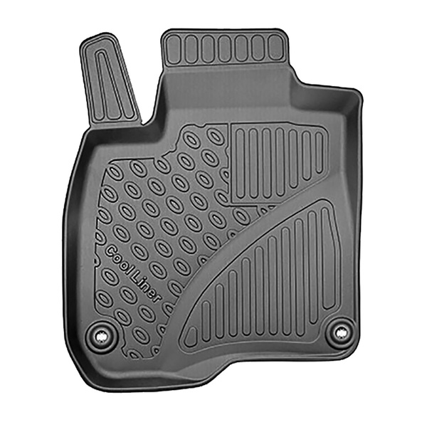 Tapis de sol en TPE adapté pour Honda CR-V V (RW) SUV (10.2018-....) - sans la troisième rangée de sièges; aussi pour la version hybride - tapis de voiture - noir