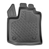 Tapis de sol en TPE adapté pour Dacia Dokker Van (12.2015-10.2022) - 2 ou 5 sièges - tapis de voiture - noir