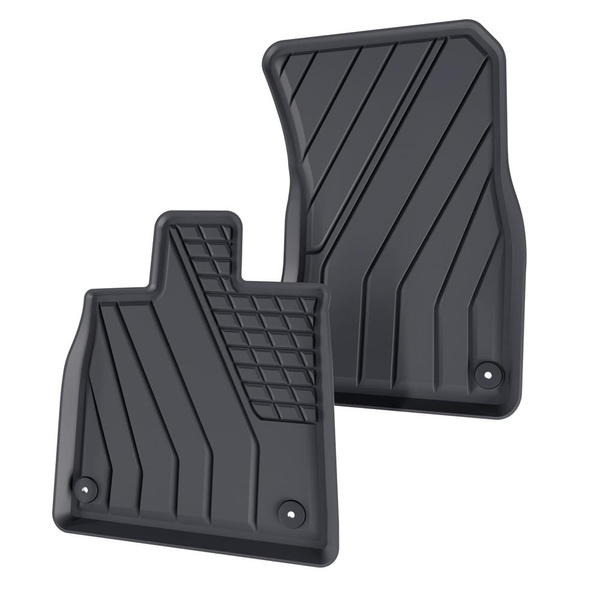 Tapis de sol en TPE adapté pour Audi Q5 II SUV (2017-....) - tapis de voiture - noir