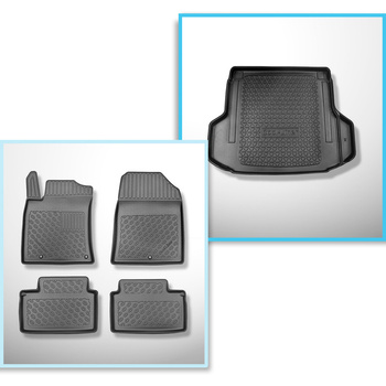 Kit tapis de coffre et tapis de voiture TPE pour: Kia Ceed III CD Break (09.2018