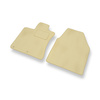 Tapis de Sol Velours adapté pour Nissan Qashqai I Crossover (2007-2013) - Premium tapis de voiture - beige