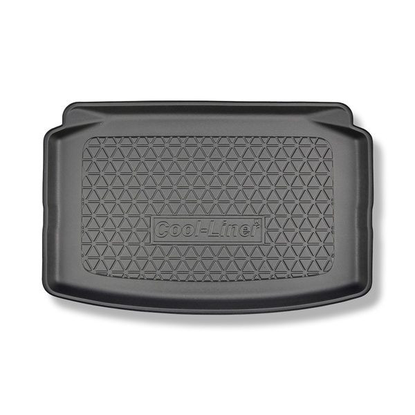 Tapis de coffre adapté pour Volkswagen Polo VI 2G AW Hayon (10.2017-....) - bac de coffre - protection de coffre voiture - coffre inférieur; modèles sans plancher amovible du coffre