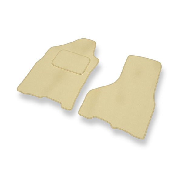 Tapis de Sol Velours adapté pour Dodge RAM IV Pick-Up (2009-2018) - Premium tapis de voiture - beige