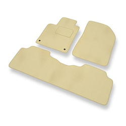 Tapis de Sol Velours adapté pour Citroen C5 I Break, Liftback (2001-2004) - Premium tapis de voiture - beige