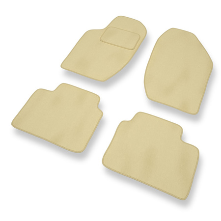 Tapis de Sol Velours adapté pour Alfa Romeo 164 I (1987-1997) - Premium tapis de voiture - beige