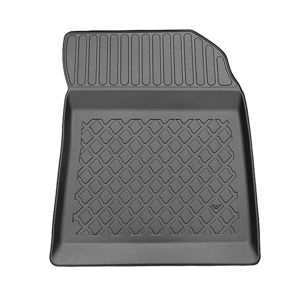 Tapis de sol en TPE adapté pour Peugeot Partner (electric) Van (2023-....) - tapis de voiture - noir
