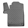 Kit tapis de coffre et tapis de voiture TPE pour: Mercedes-Benz Classe V W447 Van (06.2014-....) - version longue (entraxe 3.200 mm; longueur 5.140 mm); pour la 3ème rangée de sièges; sans séparation de l'espace bagage; tous les niveaux de finition