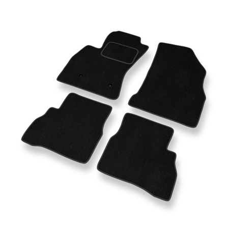 Tapis de Sol Velours adapté pour Fiat Doblo II (2010-2022) - Premium tapis de voiture - noir