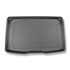 Tapis de coffre adapté pour Dacia Sandero III DJF Hayon (01.2021-....) - bac de coffre - protection de coffre voiture - coffre supérieur; plancher amovible en la position la plus haute