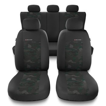 Housses de siège adaptées pour Citroen C4 I, II (2004-2017) - housse siege voiture universelles - couverture siege - UNE-GR