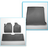 Kit tapis de coffre et tapis de voiture TPE PREMIUM pour: Seat Alhambra I Van (1995-08.2010) - 5/7 places; 3e rangée de sieges démontée