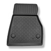 Tapis de sol en TPE adapté pour Tesla Model S Liftback (04.2015-12.2020) - 4 roues motrices - tapis de voiture - noir