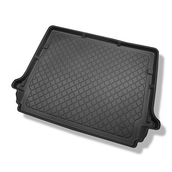 Tapis de coffre adapté pour Citroen C4 Grand Picasso Monospace (10.2006-08.2013) - bac de coffre - protection de coffre voiture - 7 places; 3me rangée abaissée