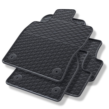 Tapis de sol en caoutchouc adapté pour Volkswagen T-Roc (2017-....) - tapis de voiture - noir