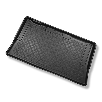 Tapis de coffre adapté pour Mercedes-Benz Classe V W447 Van (06.2014-....) - bac de coffre - protection de coffre voiture - version longue (empattement 3.200 mm; longueur de l’auto 5.140 mm); derriere 3e rangée de sieges; sans séparation de l'espace bagag