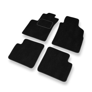 Tapis de Sol Velours adapté pour Lancia Ypsilon IV (2011-2024) - Premium tapis de voiture - noir